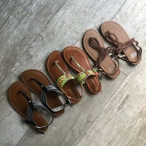 EUC (like new!!) lot of girls sandals size 3